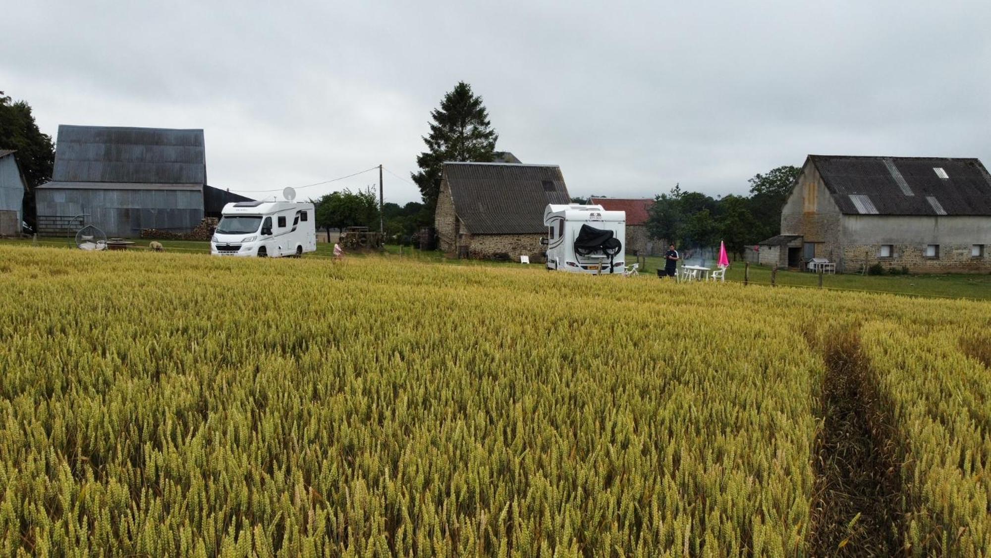 La Billardiere Camping A La Ferme Le Menil-Ciboult Екстер'єр фото